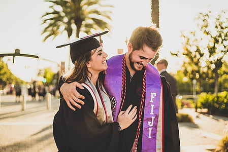woman wearing black graduate suit thumbnail