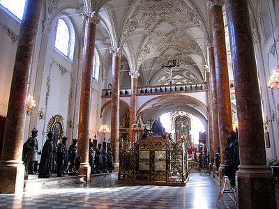 Maximilian's Cenotaph and the Black Men in Innsbruck, Austria thumbnail