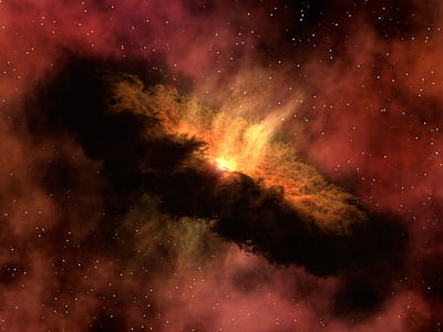 photo of black and red comet explosion thumbnail
