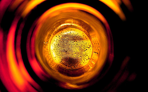 focus photo of inside view of red bottle thumbnail