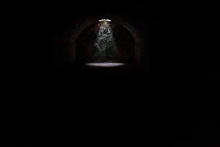 dark, light, tunnel, indoors, horror, mystery thumbnail