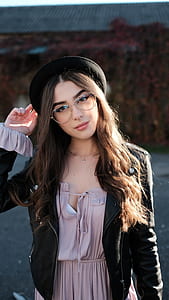 woman wearing black long-sleeved thumbnail