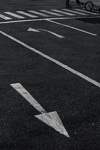photo of asphalt road with arrow signage thumbnail