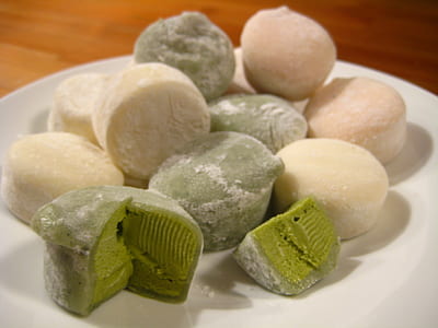 dumplings on white ceramic plates thumbnail