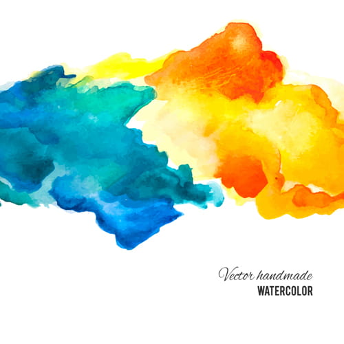 Vector handmade watercolor background graphics 02 eps file