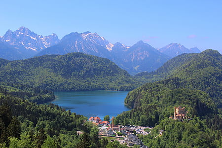 green mountain under blue sky thumbnail