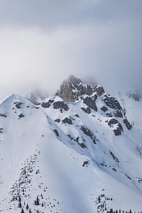 snow-capped mountain during winter thumbnail