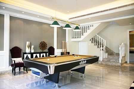 brown and black billiard table thumbnail