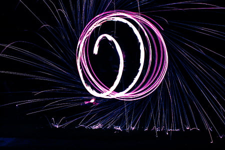 time lapse photo of purple light thumbnail