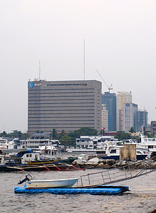 Marina with boats in Manila, Philippines thumbnail