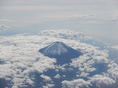 aerial photography of Mount Fuji, Japan thumbnail