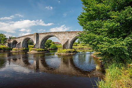 landscape photography of white concrete bridge thumbnail