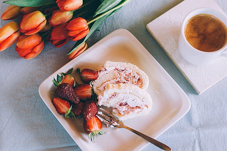 baked pastries with strawberry on the side thumbnail