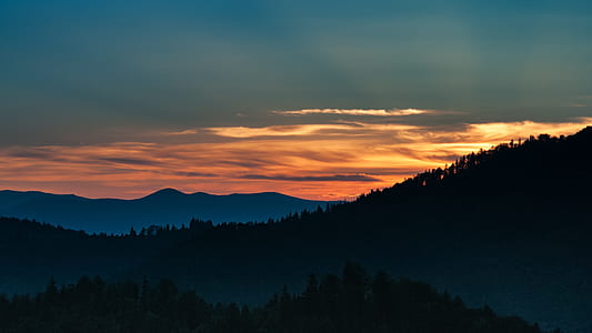 landscape, mountains, nature, sky thumbnail