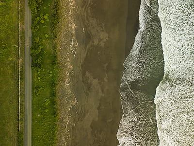 sea waves crashing on seashore thumbnail