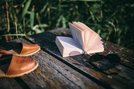 Reading book at lake thumbnail