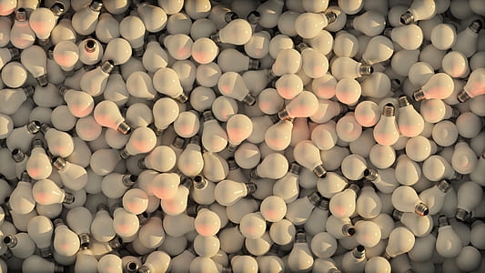 white LED light bulb lot thumbnail