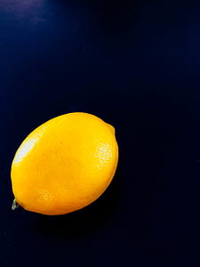 ripe lemon with blue background thumbnail