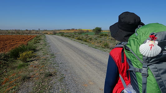 person standing beside road at daytime thumbnail