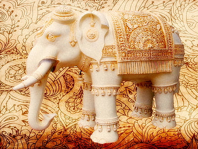 beige concrete elephant statue thumbnail