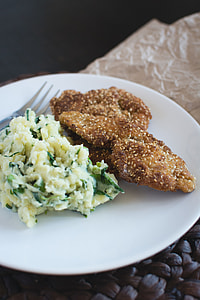 Chicken Schnitzel with mashed potatoes thumbnail