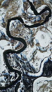 aerial view photography of river during daytime thumbnail