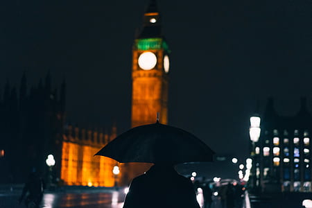 person walking toward Big Ben the Clock thumbnail