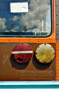 vehicle, bus, lights, red thumbnail