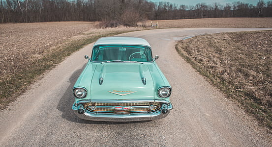 teal Chevrolet Bel-Air thumbnail
