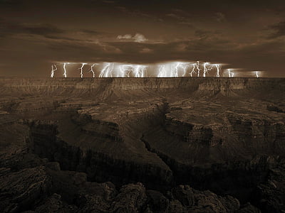 mountain under clouds and thunder thumbnail