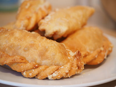 stuffed bread on plate thumbnail