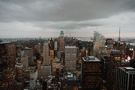 aerial photography of city buildings thumbnail