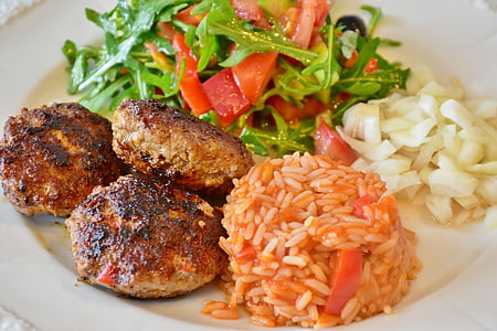 meat dish with rice and side dish thumbnail