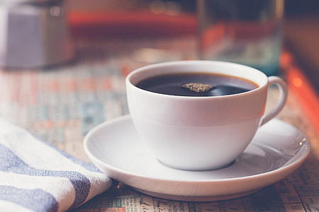 Cup of coffee in a cafe thumbnail