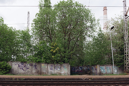 Industrial landscape with railways thumbnail