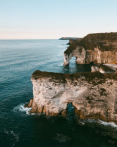 aerial view photo of rock cliff thumbnail