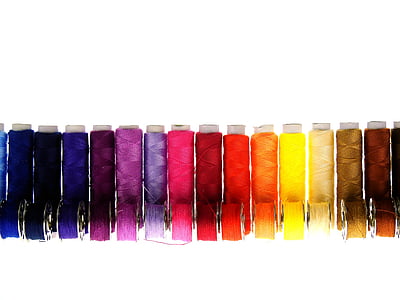 assorted-color thread roll lot thumbnail