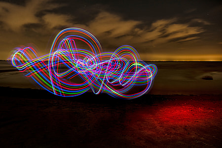 Light painting abstract image thumbnail