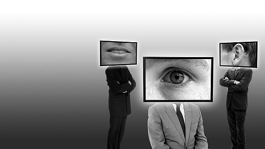 grayscale photo of three person with parts of face screen thumbnail