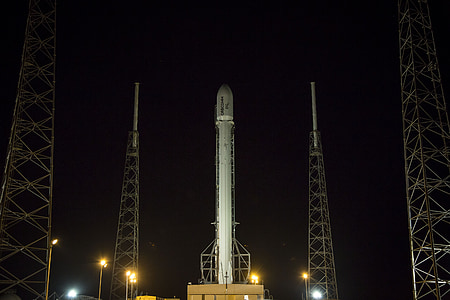 white space shuttle at night time thumbnail