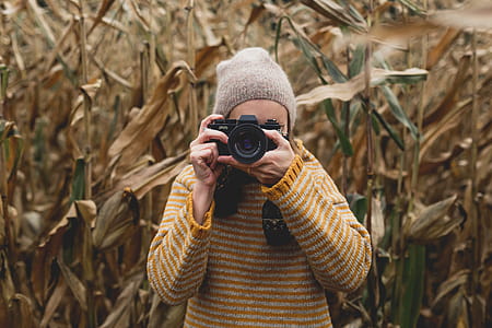 Autumn Photographer Taking Picture Photo thumbnail