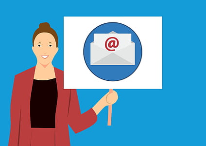 Illustration of woman with email marketing business thumbnail