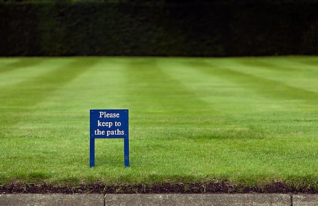 Please keep to the paths signage thumbnail