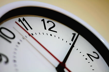 white and black analog clock thumbnail