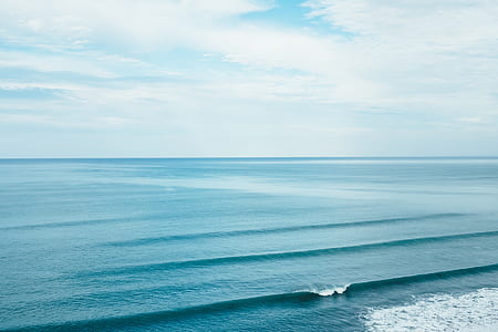 bird's eye photography of body of water during daytime thumbnail
