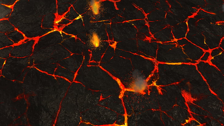 High-definition television Desktop Lava 4K resolution , coal, lava illustration PNG clipart