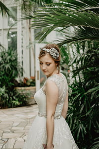 woman in white gown taking selfie photo thumbnail