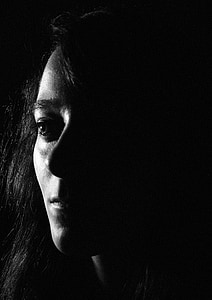 grayscale photography of woman thumbnail