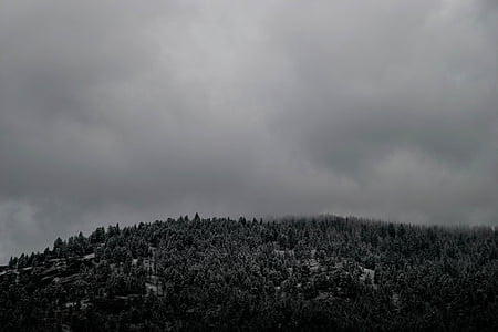 mountain under the gray sky thumbnail
