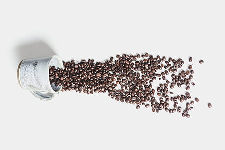 Spilled Roasted Coffee Beans Photo thumbnail